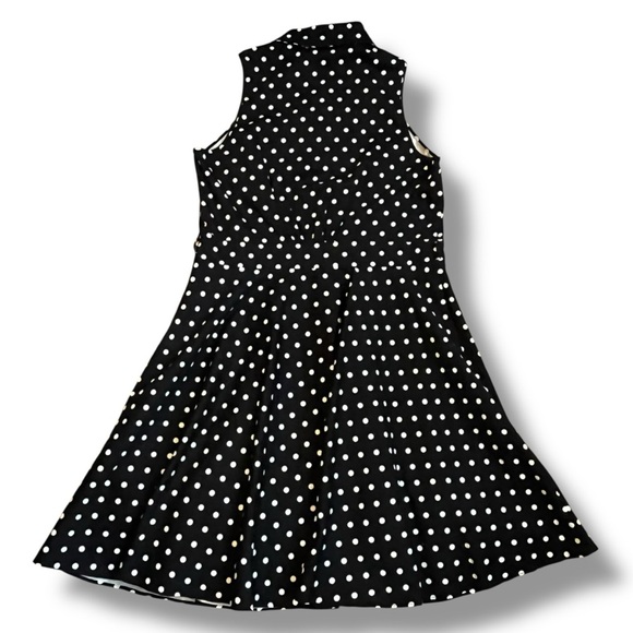City Chic Nellie Shirt Dress Black White Polka Dot NO BELT Size 16 NWT - Picture 8 of 10